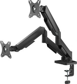 Кронштейн для мониторов Ultramounts UM740 черный 17"-32" макс.9кг крепление к столешнице поворот и наклон - купить недорого с доставкой в интернет-магазине