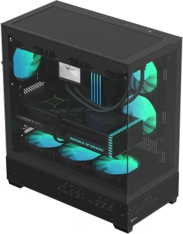 Корпус Formula Crystal Z2 Plus FR черный без БП ATX 5x120mm 1xUSB2.0 2xUSB3.0 1xUSB3.1 audio bott PSU - купить недорого с доставкой в интернет-магазине