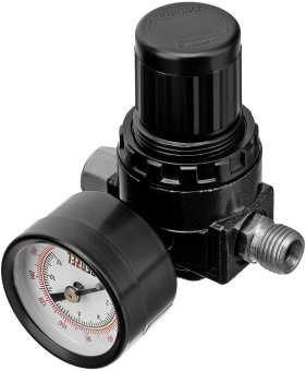 Регулятор давления для компрессоров Denzel R1500 1500л/мин черный - купить недорого с доставкой в интернет-магазине