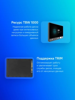 Накопитель SSD Silicon Power SATA-III 2TB SP002TBSS3A55S25 Ace A55 2.5" - купить недорого с доставкой в интернет-магазине