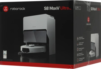 Пылесос-робот Roborock S8 MaxV Ultra 60Вт белый - купить недорого с доставкой в интернет-магазине