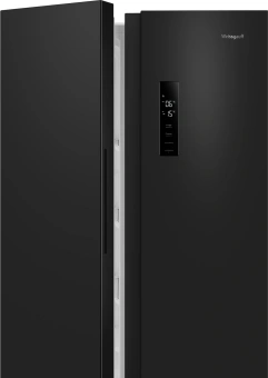 Холодильник Weissgauff WSBS 500 Inverter NoFrost Black 2-хкамерн. черный стекло инвертер - купить недорого с доставкой в интернет-магазине
