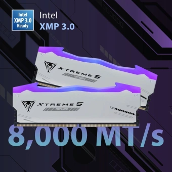 Память DDR5 2x24GB 8000MHz Patriot PVXR548G80C38KM Viper Xtreme 5 RGB RTL Gaming PC5-64000 CL38 DIMM 288-pin 1.45В с радиатором Ret - купить недорого с доставкой в интернет-магазине