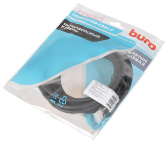 Кабель аудио-видео Buro V1.4 DisplayPort (m)/DisplayPort (m) 5м. позолоч.конт. черный (BHP-DPP-1.4-5G) - купить недорого с доставкой в интернет-магазине