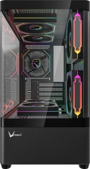 Корпус Formula Crystal U1M Cosmic черный без БП mATX 1xUSB3.0 audio bott PSU - купить недорого с доставкой в интернет-магазине