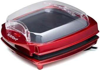 Электрогриль Kitfort KT-1610 1000Вт красный/черный - купить недорого с доставкой в интернет-магазине