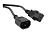 Шнур питания Hyperline PWC-IEC13-IEC14-1.0-BK C13-С14 проводник.:3x0.75мм2 1м 230В 10А (упак.:1шт) черный