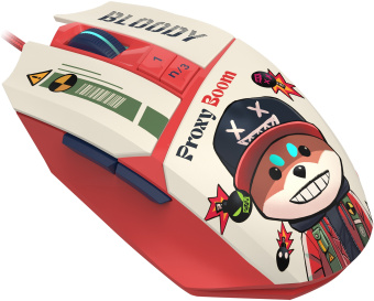 Мышь A4Tech Bloody W63 Max Proxy Boom рисунок оптическая 12000dpi USB - купить недорого с доставкой в интернет-магазине