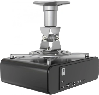Кронштейн для проектора Cactus CS-VM-PR01-AL серебристый макс.10кг потолочный поворот и наклон - купить недорого с доставкой в интернет-магазине