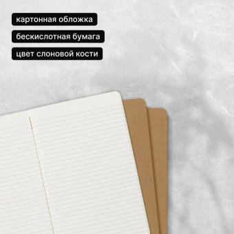 Блокнот Moleskine CAHIER JOURNAL QP416 Large 130х210мм обложка картон 80стр. линейка бежевый (3шт) - купить недорого с доставкой в интернет-магазине
