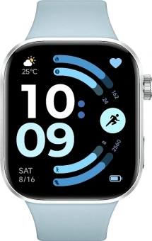 Смарт-часы Xiaomi Redmi Watch 6 2.07" AMOLED корп.серебристый рем.голубой разм.брасл.:135-205мм (BHR08CWGL) - купить недорого с доставкой в интернет-магазине