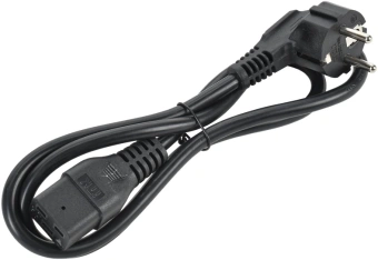 Шнур питания ITK PC-C19D-1M C19-Schuko проводник.:3x1.5мм2 1м 230В 16А (упак.:1шт) черный - купить недорого с доставкой в интернет-магазине