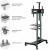 Подставка для телевизора Onkron TS1881 черный 50"-86" макс.105.9кг напольный мобильный - купить недорого с доставкой в интернет-магазине