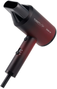 Фен Scarlett SC-HD70I38 2000Вт бордовый - купить недорого с доставкой в интернет-магазине