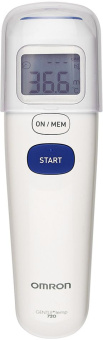 Термометр инфракрасный Omron MC-720-E белый - купить недорого с доставкой в интернет-магазине