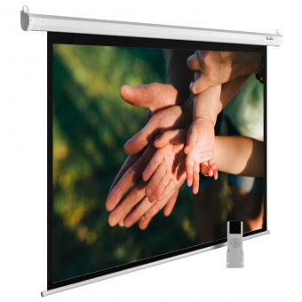 Экран Cactus 280x280см MotoExpert CS-PSME-280x280-WT 1:1 настенно-потолочный рулонный белый (моторизованный привод) - купить недорого с доставкой в интернет-магазине