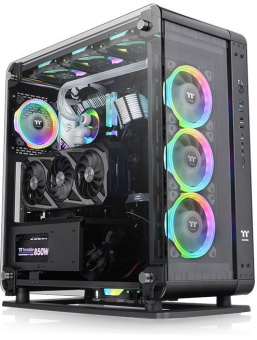 Корпус Thermaltake Core P6 TG черный без БП ATX 13x120mm 8x140mm 2xUSB2.0 2xUSB3.0 audio bott PSU - купить недорого с доставкой в интернет-магазине