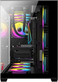 Корпус Bloody CC-122 черный без БП ATX 10x120mm 1xUSB2.0 1xUSB3.0 audio - купить недорого с доставкой в интернет-магазине