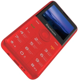 Мобильный телефон Xenium X700 красный моноблок 2Sim 2.31" 240x320 Nucleus 0.3Mpix GSM900/1800 MP3 FM microSD max32Gb - купить недорого с доставкой в интернет-магазине