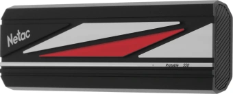 Накопитель SSD Netac USB-C 1TB NT01ZX20L-001T-32BK ZX20L черный - купить недорого с доставкой в интернет-магазине