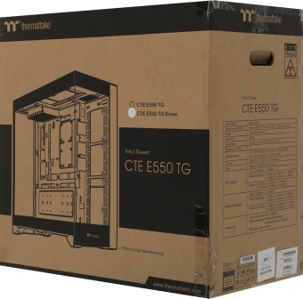 Корпус Thermaltake CTE E550 TG Snow белый без БП ATX 8x120mm 6x140mm 2xUSB3.0 audio bott PSU - купить недорого с доставкой в интернет-магазине