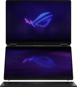Ноутбук Asus ROG Zephyrus Duo 16 GX651AX-SR117W Core Ultra 9 386H 64Gb SSD1Tb NVIDIA GeForce RTX 5090 24Gb 16" OLED Touch 3K (2880x1800) Windows 11 Home dk.grey WiFi BT Cam Bag (90NR0NT2-M00520) - купить недорого с доставкой в интернет-магазине