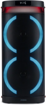 Минисистема Digma D-MC1750 черный 60Вт FM USB BT micro SD - купить недорого с доставкой в интернет-магазине