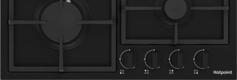 Газовая варочная поверхность Hotpoint HGMT 642 BL черный - купить недорого с доставкой в интернет-магазине