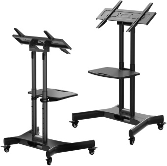 Стойка для телевизора Onkron TS1350 черный 32"-70" макс.45кг напольный мобильный - купить недорого с доставкой в интернет-магазине