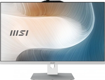 Моноблок MSI Modern AM272P 1M-674RU 27" Full HD Core 5 120U (1.4) 16Gb SSD512Gb Graphics Windows 11 Professional GbitEth WiFi BT 120W клавиатура мышь Cam белый 1920x1080 - купить недорого с доставкой в интернет-магазине