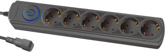 Сетевой фильтр Ippon BK-6-UPS-1.8-10-B 1.8м (6 розеток) черный (коробка) - купить недорого с доставкой в интернет-магазине
