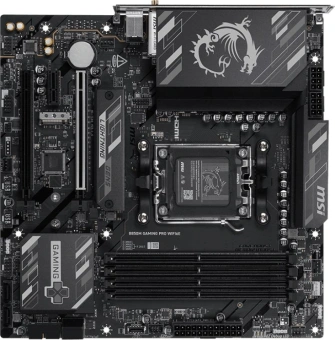 Материнская плата MSI B850M GAMING PRO WIFI6E Socket AM5 AMD B850 4xDDR5 mATX AC`97 8ch(7.1) 2.5Gg RAID+HDMI+DP - купить недорого с доставкой в интернет-магазине
