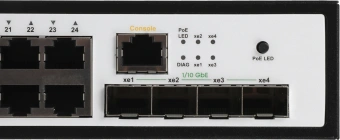 Коммутатор SNR SNR-S5210G-24TX-POE (L2+) 24x1Гбит/с 4SFP+ 24PoE 370W управляемый - купить недорого с доставкой в интернет-магазине