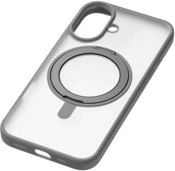 Чехол (клип-кейс) uBear для Apple iPhone 16 Clip 360 with MagSafe серый (CS438GR61RG-I24M) - купить недорого с доставкой в интернет-магазине