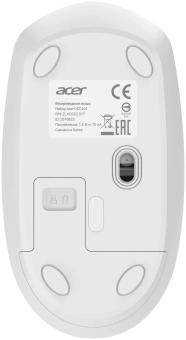 Клавиатура + мышь Acer OCC401 клав:белый мышь:белый USB беспроводная Multimedia (ZL.ACCCC.017) - купить недорого с доставкой в интернет-магазине