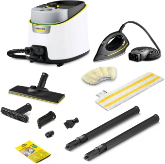 Пароочиститель напольный Karcher SC 4 Deluxe Iron EasyFix 2200Вт белый - купить недорого с доставкой в интернет-магазине