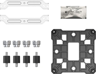 Устройство охлаждения(кулер) ID-Cooling SE-214-XT V2 ARGB Soc-AM5/AM4/1200/1700/1851 серебристый/черный 4-pin 16-27.2dB Al+Cu 200W 810gr Ret (SE-214-XT V2 ARGB) - купить недорого с доставкой в интернет-магазине