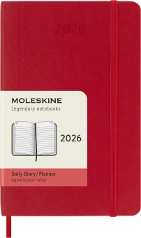 Ежедневник Moleskine CLASSIC SOFT Pocket 90x140мм 400стр. мягкая обложка красный - купить недорого с доставкой в интернет-магазине
