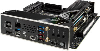 Материнская плата Asus ROG STRIX Z690-I GAMING WIFI Soc-1700 Intel Z690 2xDDR5 mini-ITX AC`97 8ch(7.1) 2.5Gg RAID+HDMI - купить недорого с доставкой в интернет-магазине