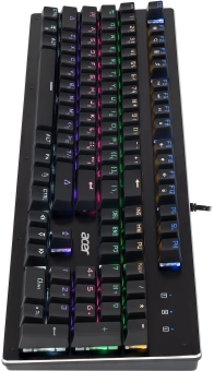 Клавиатура Acer OKW127 механическая черный USB Multimedia for gamer LED (ZL.KBDEE.00H) кабель 1.8м - купить недорого с доставкой в интернет-магазине