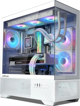 Корпус Zalman Chronix V2 белый без БП ATX 6x120mm 2x140mm 1xUSB2.0 1xUSB3.0 audio bott PSU - купить недорого с доставкой в интернет-магазине