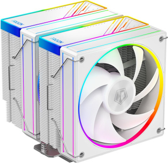 Устройство охлаждения(кулер) ID-Cooling Frozn A620 ARGB Soc-AM5/AM4/1200/1700/1851 белый 4-pin 29.9dB Al+Cu 270W 1200gr Ret (FROZN A620 ARGB WHITE) - купить недорого с доставкой в интернет-магазине