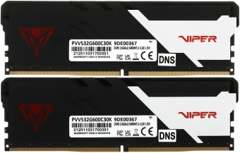 Память DDR5 2x16GB 6000MHz Patriot PVV532G600C30K Viper Venom RTL Gaming PC5-48000 CL30 DIMM 288-pin 1.35В kit с радиатором Ret - купить недорого с доставкой в интернет-магазине