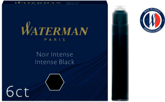 Картридж Waterman International 52011 (CWS0110940) Intense Black чернила для ручек перьевых (6шт) - купить недорого с доставкой в интернет-магазине