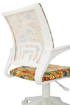 Кресло детское Бюрократ BUROKIDS 1 W оранжевый бэнг крестов. пластик пластик белый - купить недорого с доставкой в интернет-магазине