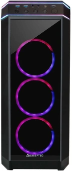 Корпус Chieftec Stallion II черный без БП ATX 2x120mm 2x140mm 1x180mm 1xUSB2.0 audio bott PSU - купить недорого с доставкой в интернет-магазине