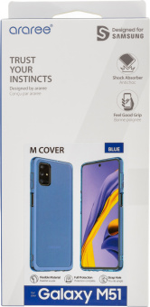 Чехол (клип-кейс) Samsung для Samsung Galaxy M51 araree M cover синий (GP-FPM515KDALR) - купить недорого с доставкой в интернет-магазине