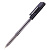 Ручка шариков. Deli Arrow EQ01120 прозрачный/черный d=1мм черн. черн.