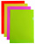 Папка-уголок Бюрократ Double Neon DNECYEL A4 пластик 0.18мм желтый - купить недорого с доставкой в интернет-магазине