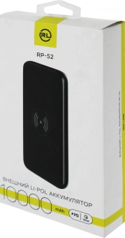 Мобильный аккумулятор Redline RP52 10000mAh 3A USB-A черный (УТ000032478) - купить недорого с доставкой в интернет-магазине